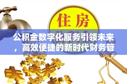 邻水公积金数字化服务引领未来，高效便捷的新时代财务管理