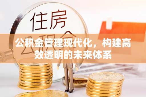 邻水公积金管理现代化，构建高效透明的未来体系