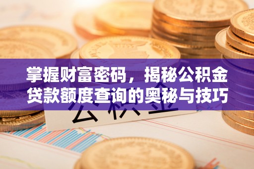 邻水掌握财富密码，揭秘公积金贷款额度查询的奥秘与技巧