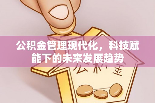 邻水公积金管理现代化，科技赋能下的未来发展趋势