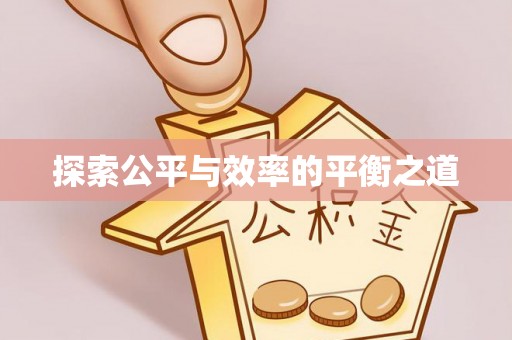 邻水探索公平与效率的平衡之道