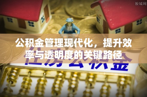 邻水公积金管理现代化，提升效率与透明度的关键路径