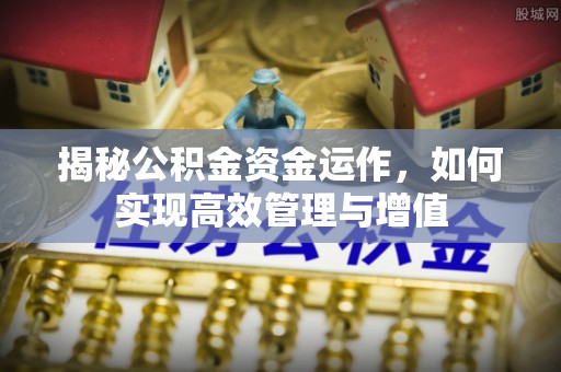 邻水揭秘公积金资金运作，如何实现高效管理与增值